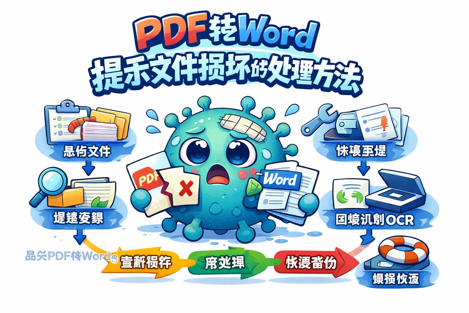 PDF转Word提示文件损坏的处理方法