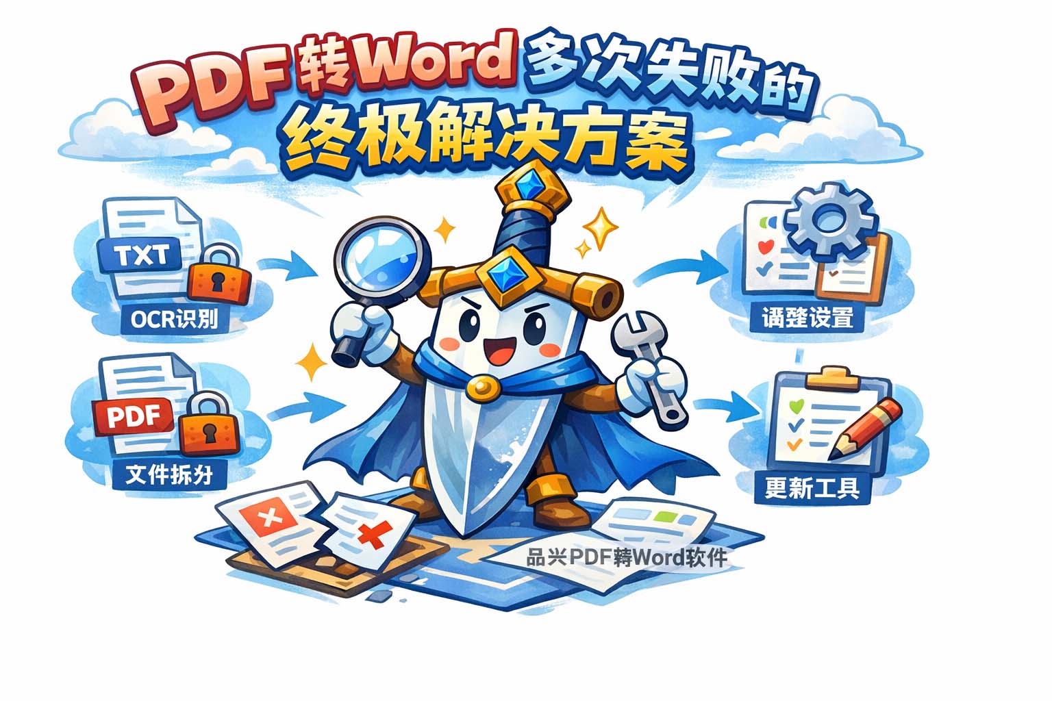 PDF转Word多次失败的终极解决方案