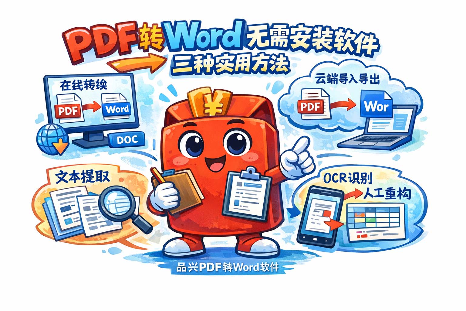 PDF转Word无需安装软件的三种实用方法