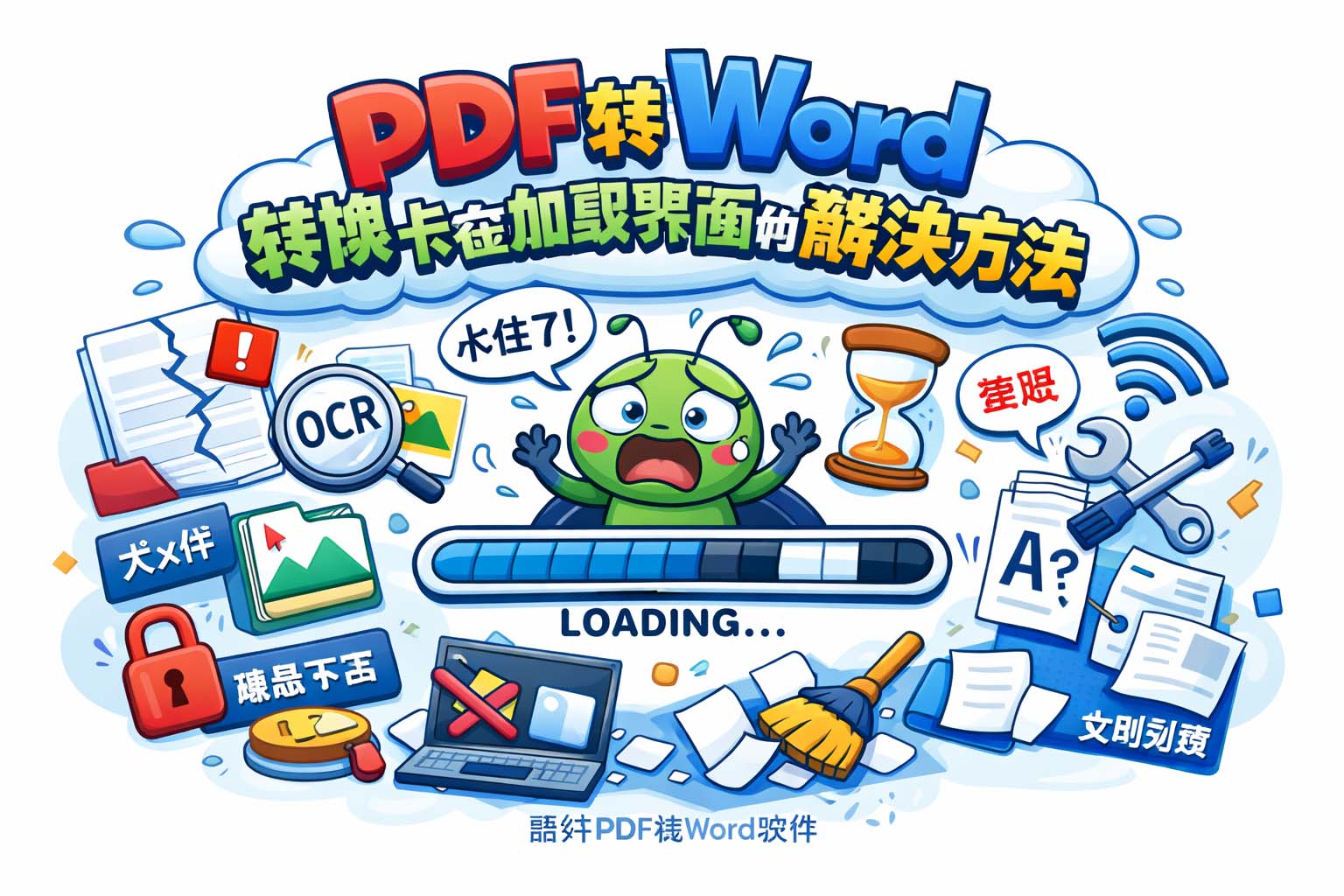PDF转Word转换卡在加载界面的解决方法