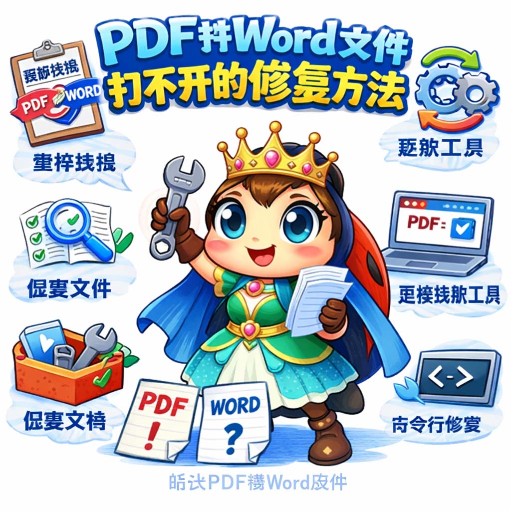 PDF转Word文件打不开的修复方法