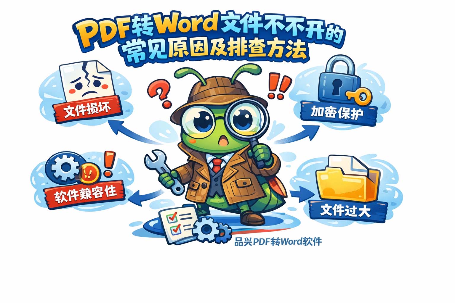 PDF转Word文件打不开的常见原因及排查方法