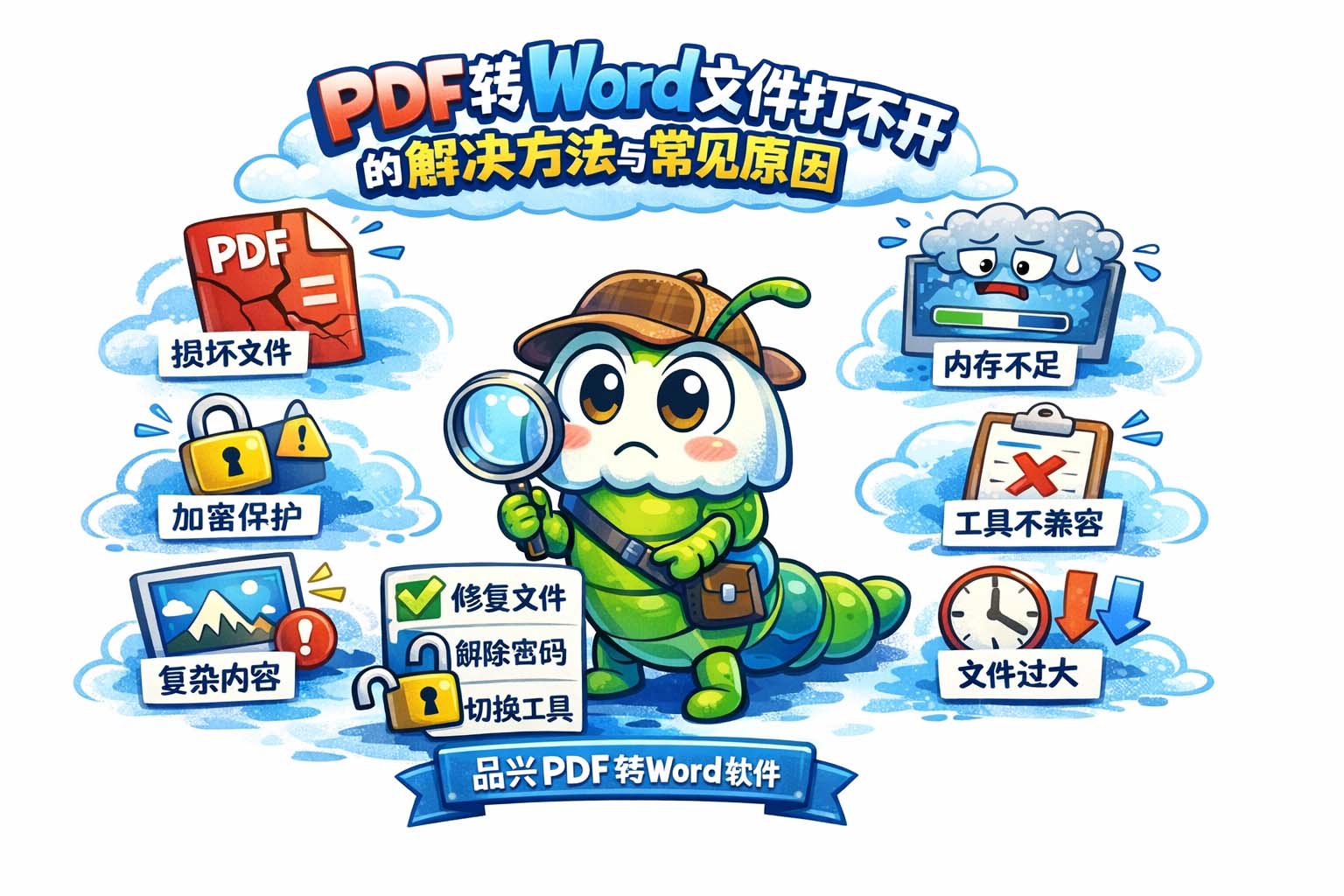 PDF转Word文件打不开的解决方法与常见原因