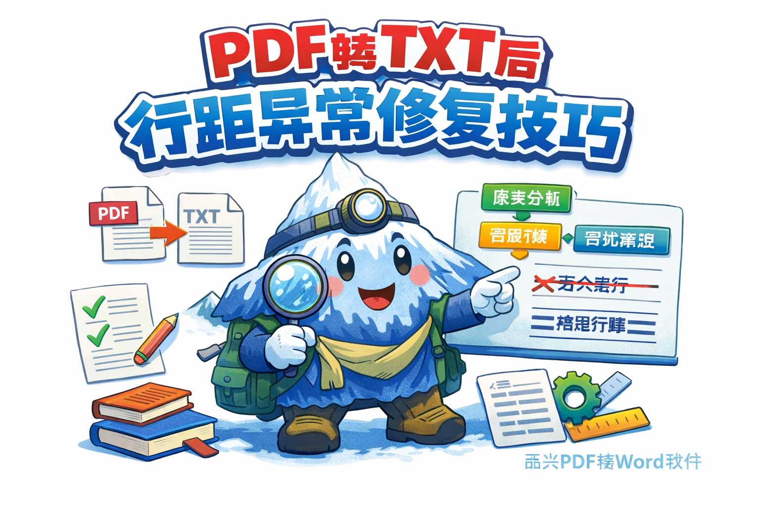 PDF转TXT后行距异常修复技巧