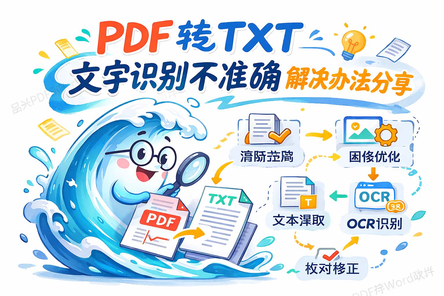 PDF转TXT文字识别不准确解决办法分享