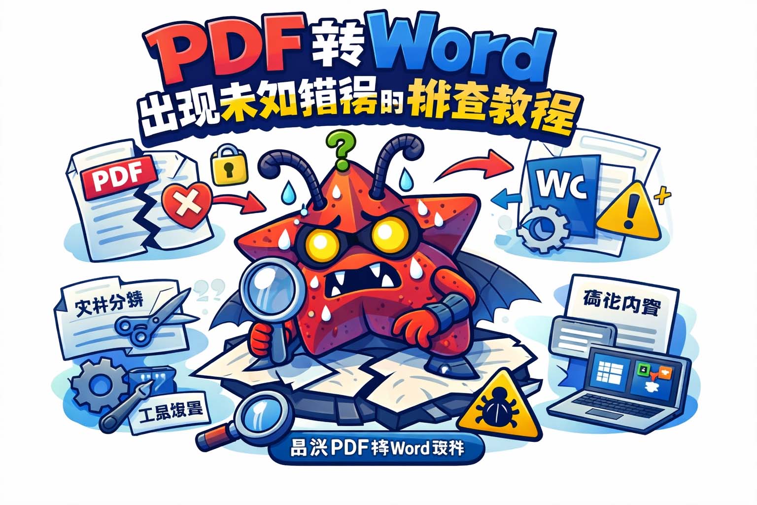 PDF转Word出现未知错误的排查教程