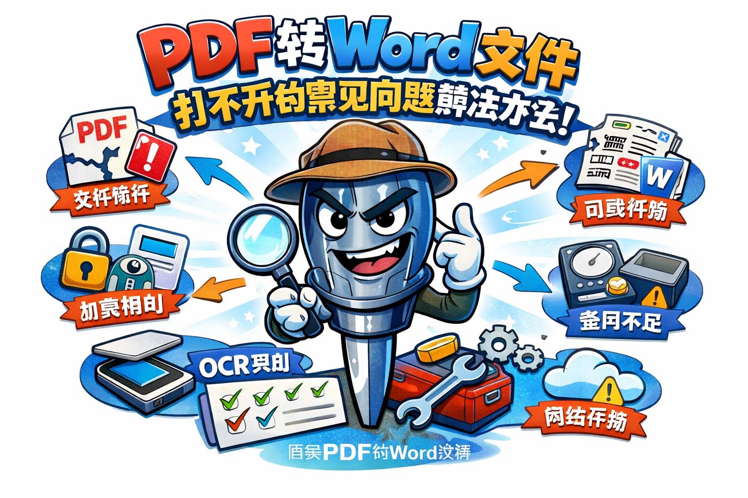 PDF转Word文件打不开的常见问题解决办法