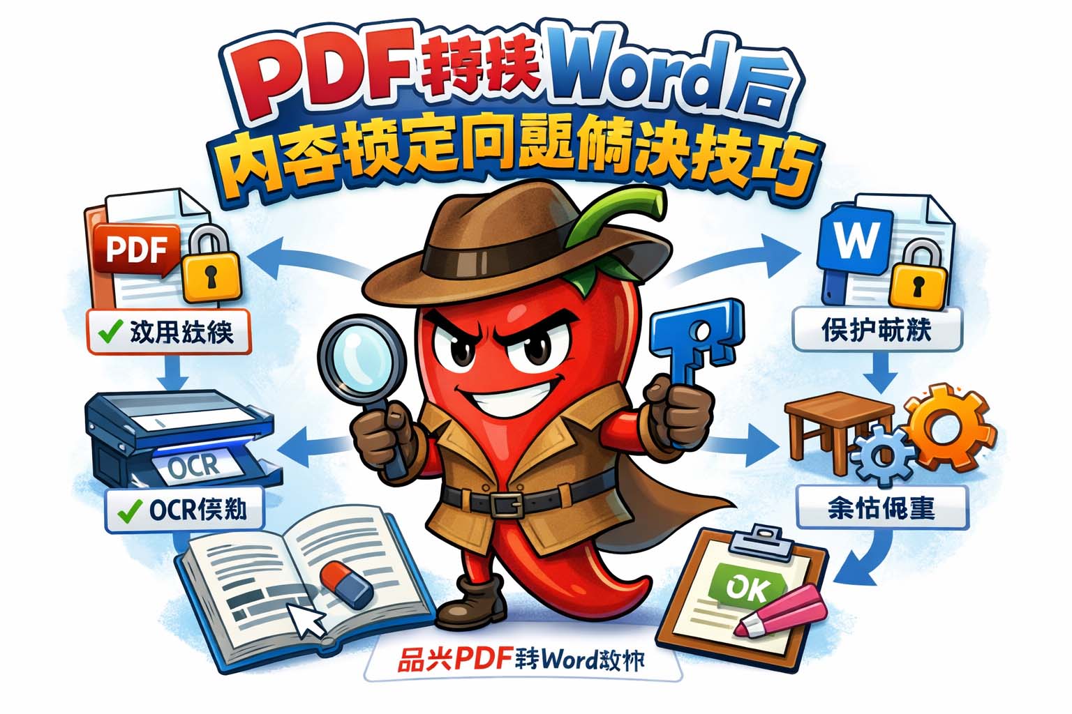 PDF转换Word后内容锁定问题解决技巧