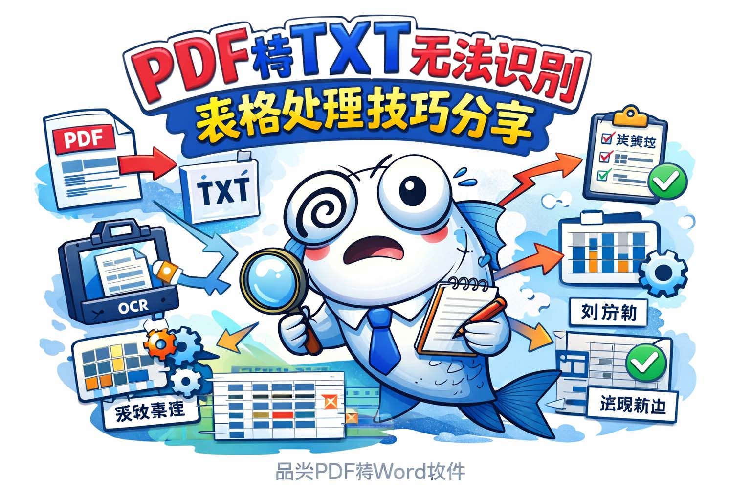 PDF转TXT无法识别表格处理技巧分享