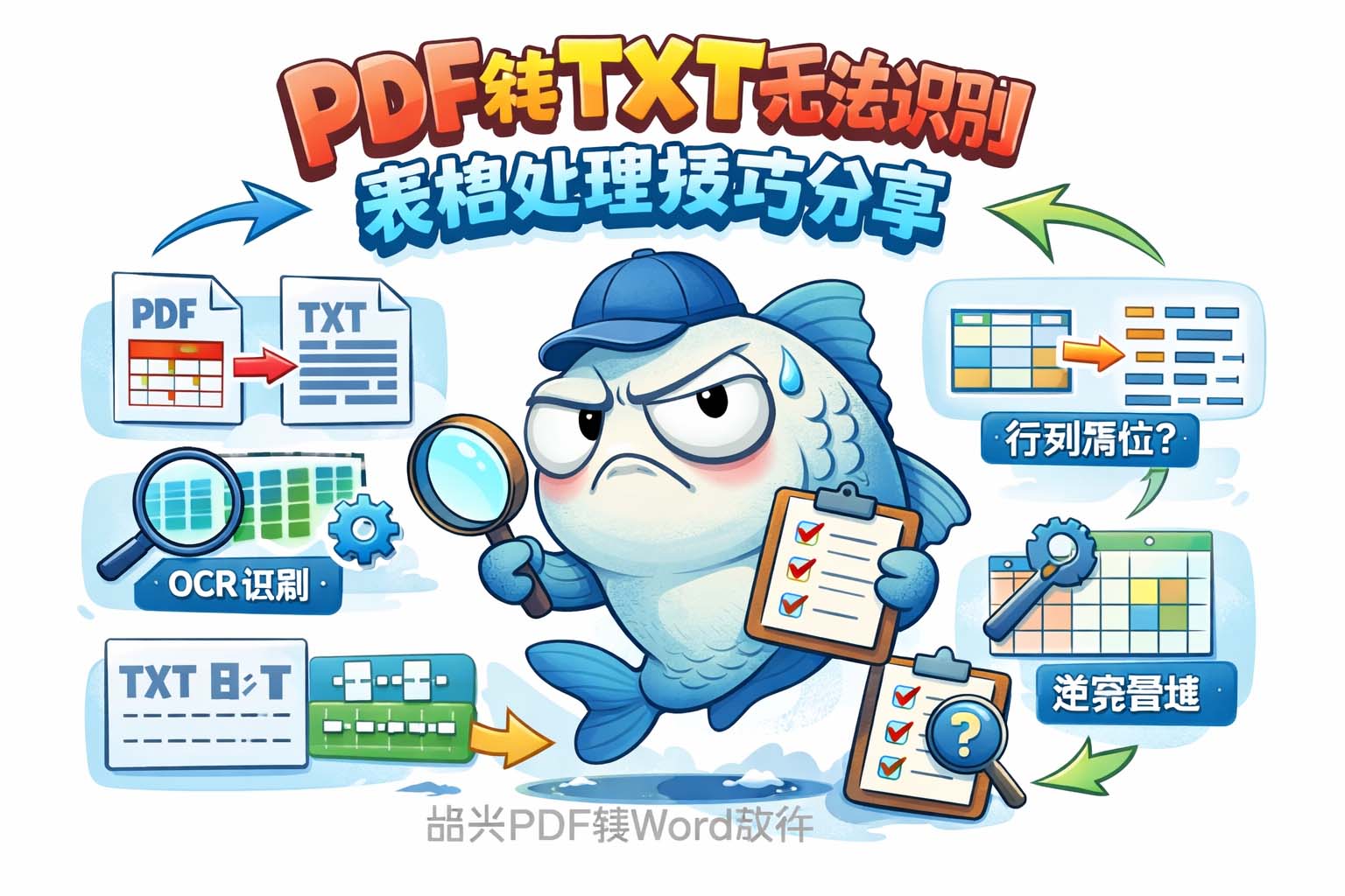 PDF转TXT无法识别表格处理技巧分享