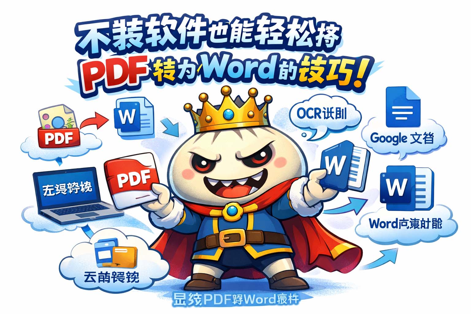 不装软件也能轻松将PDF转为Word的技巧