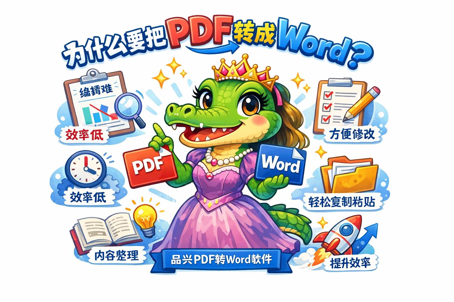 为什么将PDF转Word能提高工作效率?