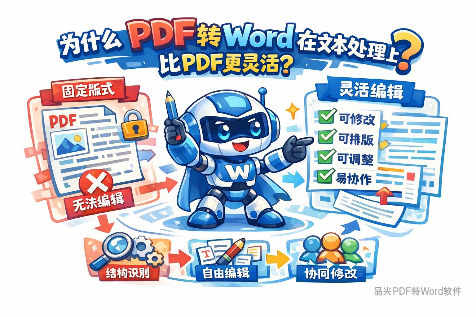 为什么PDF转Word在文本处理上比PDF更灵活?