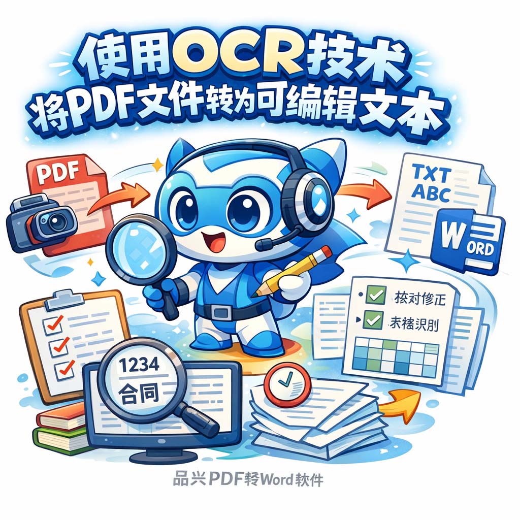 使用OCR技术将PDF文件转为可编辑文本